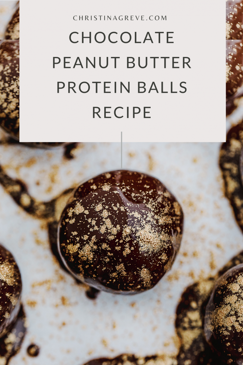 Chocolate Peanut Butter Protein Balls Recipe