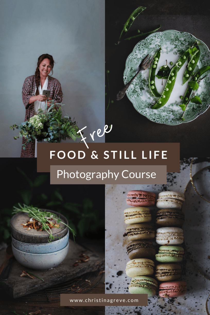 Free FOOD + STILL LIFE Photography course